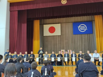 川越市剣道連盟顧問　古島　孝行様の祝辞
