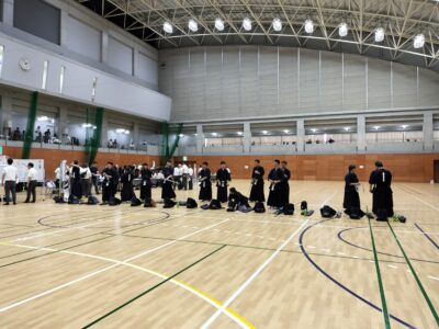 決勝トーナメント前の川越選手団 決勝トーナメント前の川越選手団